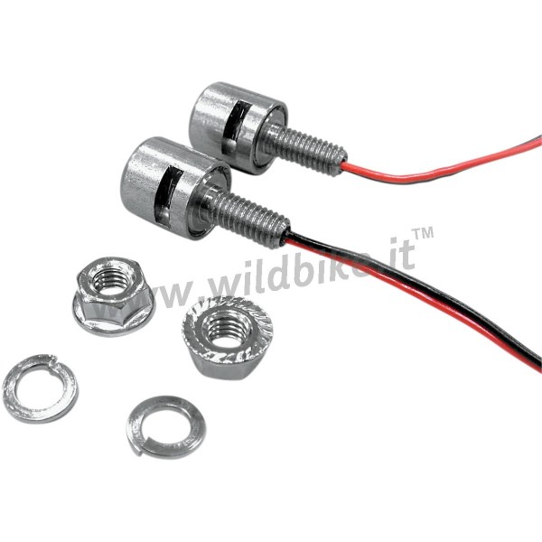 WHITE LED LICENSE PLATE MOUNTING BOLTS CUSTOM BIKE AND HARLEY