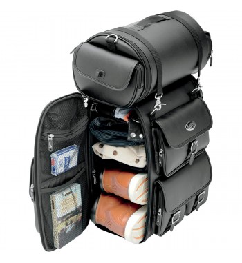 BORSA TRAVEL CASE ESPANDIBILE EX2200 PER SISSYBAR MOTO CUSTOM E HARLEY DAVIDSON