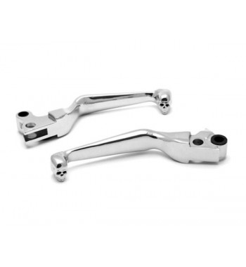 CHROME SKULL LEVERS FOR HARLEY DAVIDSON