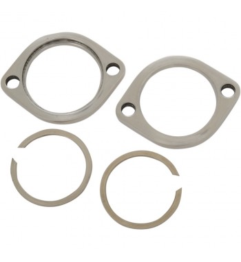 EXHAUSTS CHROME FLANGES KITS FOR PIPES AND MUFFLERS HARLEY DAVIDSON