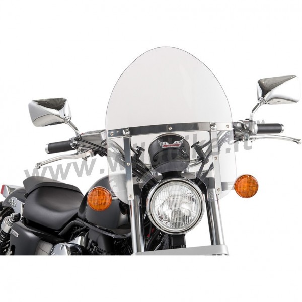 PARABREZZA MINI POLICE UNIVERSALE CHIARO PER MOTO CUSTOM