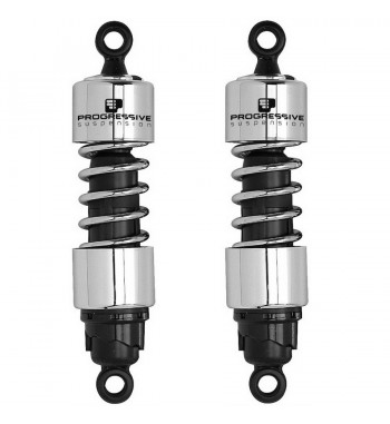 STOSSDÄMPFER PROGRESSIVE 412 SERIES CHROM 11" HARLEY DAVIDSON FXD DYNA '91-'14