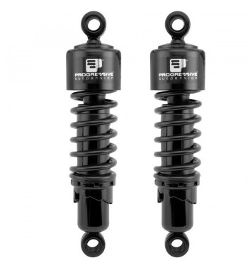 SHOCKS PROGRESSIVE 412 SERIES BLACK 11" HARLEY DAVIDSON FXD DYNA '91-'14