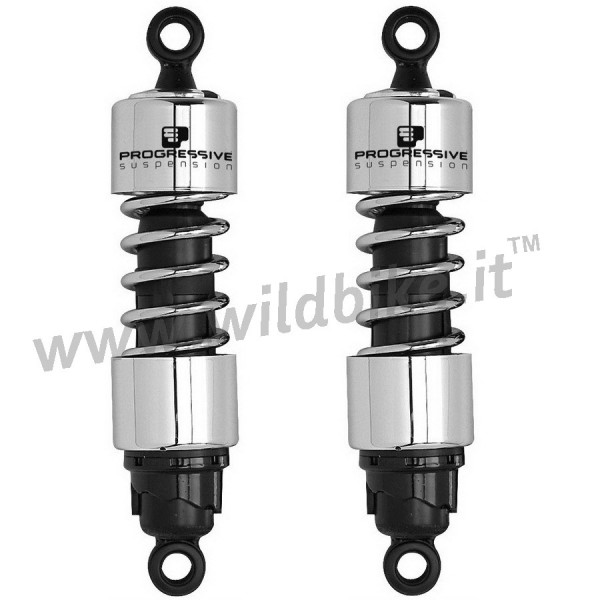 STOSSDÄMPFER PROGRESSIVE 412 SERIES CHROM 11" HARLEY DAVIDSON FXD DYNA '91-'14