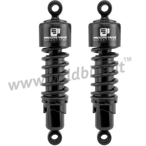 STOSSDÄMPFER PROGRESSIVE 412 SERIES SCHWARZE 11" HARLEY DAVIDSON FXD DYNA '91-'14