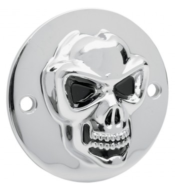 COPERCHIO ANTICIPO SKULL CROMATO 3D HARLEY DAVIDSON XL SPORTSTER '04-'14