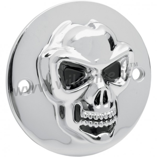 COPERCHIO ANTICIPO SKULL CROMATO 3D HARLEY DAVIDSON XL SPORTSTER '04-'14