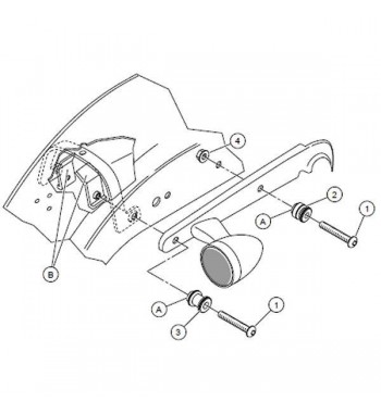 KIT BULLONERIA SCHIENALINO SISSYBAR HARLEY XL SPORTSTER '04-'13