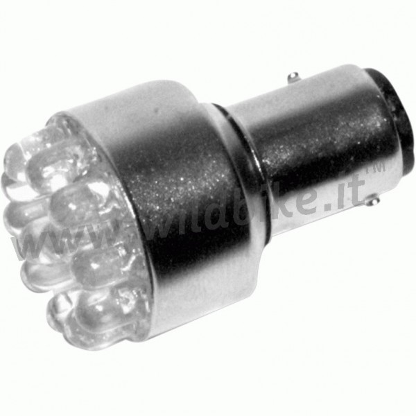 LED BULB STYLE 1157 12 V. DUAL FUNCTION CLEAR