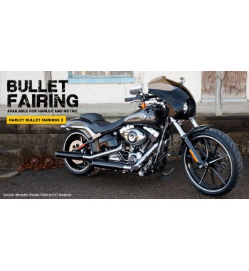 BULLET Verkleidung Windschutzscheibe für HARLEY DAVIDSON FXSB SOFTAIL BREAKOUT