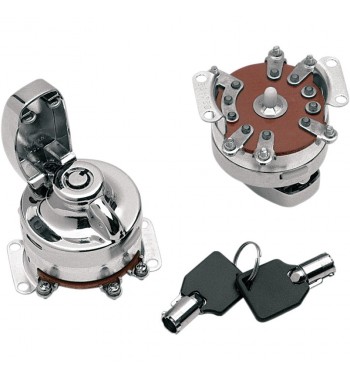ROUND KEY INTERNAL CONTACT SWITCH  FAT BOB STYLE FOR HARLEY DAVIDSON