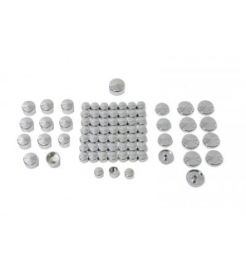 Schraubenkappen CHROM 77 STÜCK ABDECKUNG MOTOR-KIT HARLEY DAVIDSON XL SPORTSTER 2004-2022