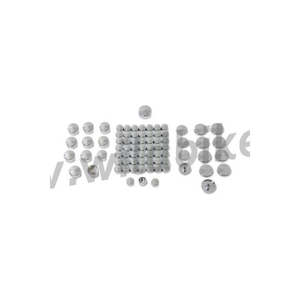 BOUCHONS BOULON CHROME 77 PIÈCES DE COUVERTURE MOTEUR KIT HARLEY DAVIDSON XL SPORTSTER 2004-2022