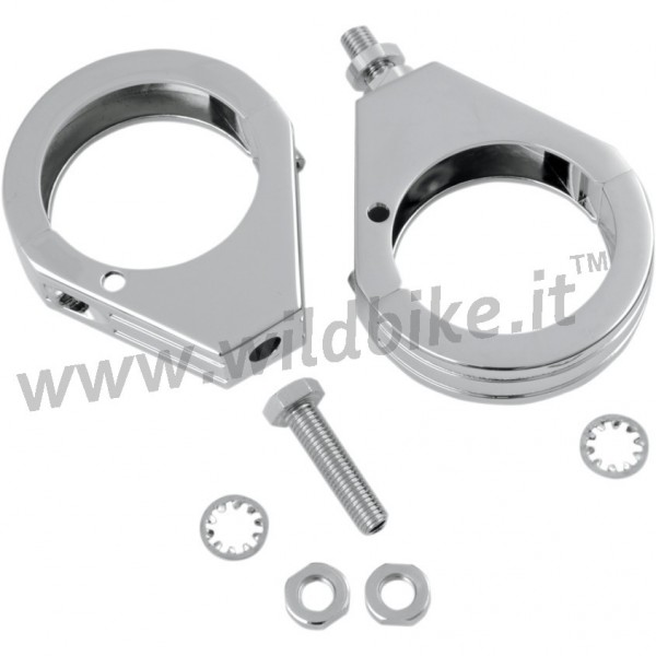 Pinces GROOVED à fourches 49 MM. POUR CLIGNOTANTS MOTO CUSTOM ET HARLEY DAVIDSON