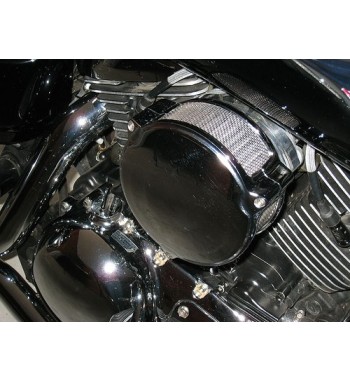 LUFTFILTERKASTEN KIT BOX ROUND NEW ERA CHROME HARLEY DAVIDSON XL SPORTSTER ' 07-' 15