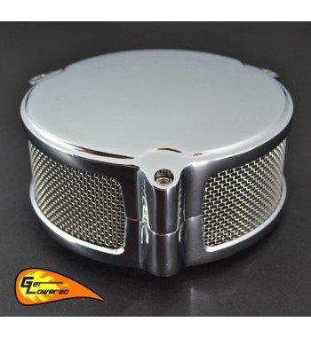 LUFTFILTERKASTEN KIT BOX ROUND NEW ERA CHROME HARLEY DAVIDSON XL SPORTSTER 2007-21