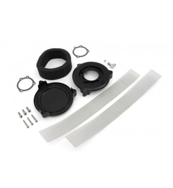 LUFTFILTERKASTEN KIT BOX ROUND NEW ERA SCHWARZ HARLEY DAVIDSON XL SPORTSTER ' 07-' 15