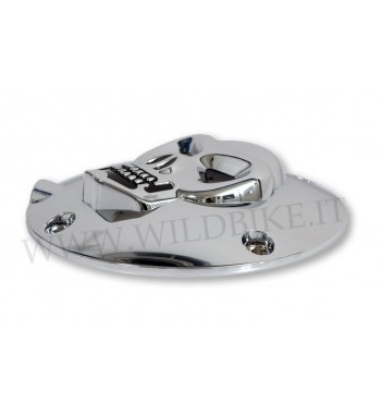 COPERCHIO FRIZIONE TESCHIO CROMATO HARLEY XL SPORTSTER 883/1200 '91..'03