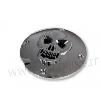 COPERCHIO FRIZIONE TESCHIO CROMATO HARLEY XL SPORTSTER 883/1200 '91..'03