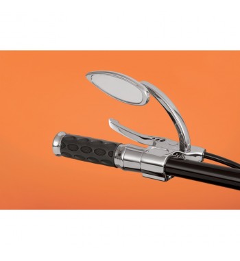 MANOPOLE CUSTOM AD ALTA ADERENZA CON TAPPO CROMATO PER HARLEY DAVIDSON