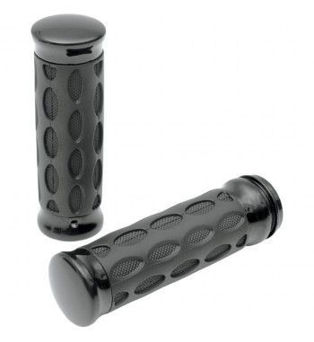 GRIPS CUSTOM RUBBER HOTOP BLACK FOR HARLEY DAVIDSON