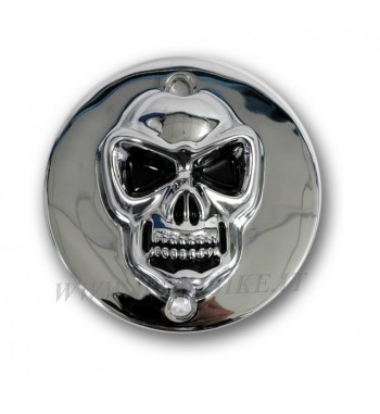 POINT COVER SKULL TESCHIO 3D CROMATO PER HARLEY XL SPORTSTER 883