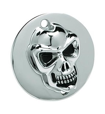 POINT COVER SKULL TESCHIO 3D CROMATO PER HARLEY XL SPORTSTER 883