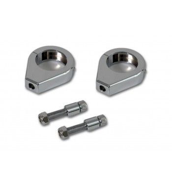 Pinces à fourches 39 MM. POUR CLIGNOTANTS MOTO CUSTOM ET HARLEY DAVIDSON