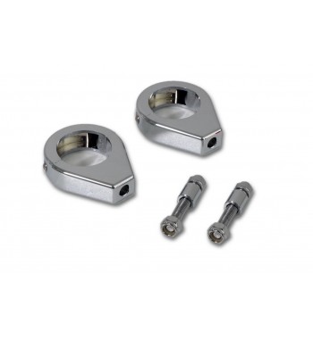 Klammer Gabel  39 MM. CHROM BLINKER für Motorrad CUSTOM UND HARLEY DAVIDSON