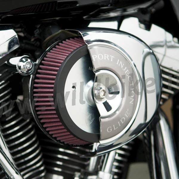 ARLEN NESS Big Sucker Luftfilter für Harley Davidson Sportster 88-16 TÜV Silber