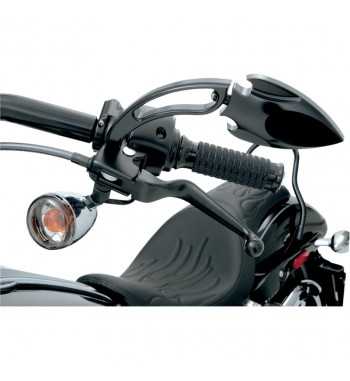 CONTOUR BLACK LEVERS FOR HARLEY HARLEY DAVIDSON TWIN CAM '99-'14