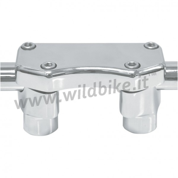 RISER COMPLETO KIT ALZA MANUBRIO 1"  DA 38 MM. 1 1/2" CROMATO  PER HARLEY DAVIDSON