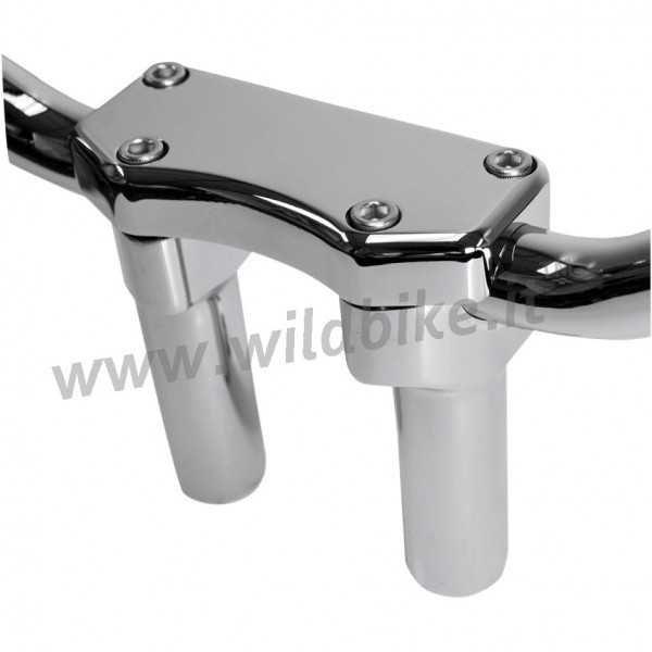 RISER HANDLEBAR 1" WITH TOP CLAMP KITS 100 MM. 4"  FOR HARLEY DAVIDSON