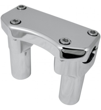 RISER COMPLETO KIT ALZA MANUBRIO 1"  DA 76 MM. 3" CROMATO  PER HARLEY DAVIDSON