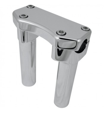 RISER COMPLETO KIT ALZA MANUBRIO 1"  DA 150 MM. 6" CROMATO  PER HARLEY DAVIDSON