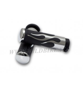 POIGNÉES DE FLAMME EN ALUMINIUM CHROME OEM 56518-02 HARLEY DAVIDSON 1986-2021