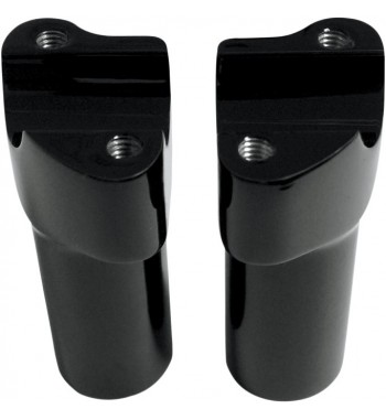 RISER LENKER 1 " MIT OBEN KLEMME KITS 100 MM. 4"  SCHWARZ für HARLEY DAVIDSON