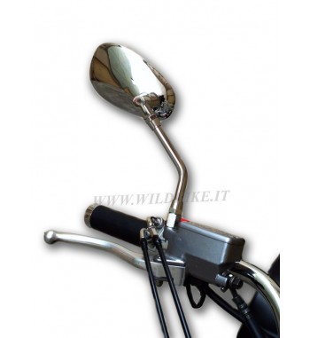 SPECCHIETTI AMERICAN OVAL CROMATI PER MOTO CUSTOM