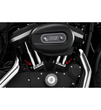 COPERCHI BLOCCHI CROMATI BASE PUNTERIE HARLEY DAVIDSON XL SPORTSTER '04-'15