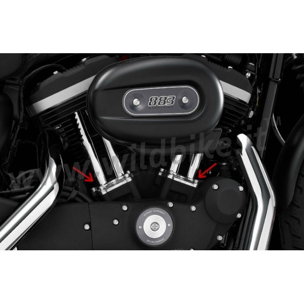 COUVERTURE SET POUSSOIR BLOCS CHROMÉ HARLEY DAVIDSON SPORTSTER XL '04-'15