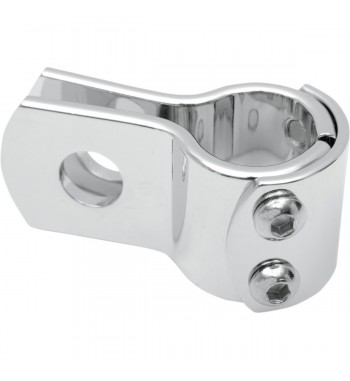 MORSETTO STAFFA UNIVERSALE CROMATA 1 1/2" PER TUBI E TELAI MOTO