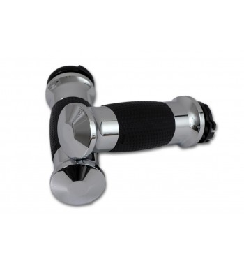 GRIFFE AVON MIT GEL 3-Ring CHROM für Harley Davidson-Motorrad