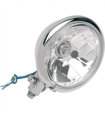 FARO ANTERIORE CENTRALE DIAMOND SPRINGER CROMATO 160 MM. MOTO CUSTOM E HARLEY