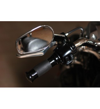 GRIFFE AVON MIT GEL 3-Ring schwarz für Harley Davidson-Motorrad