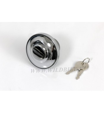 TAPPO DA SERBATOIO CROMATO CON CHIAVI PER HARLEY DAVIDSON XL SPORTSTER