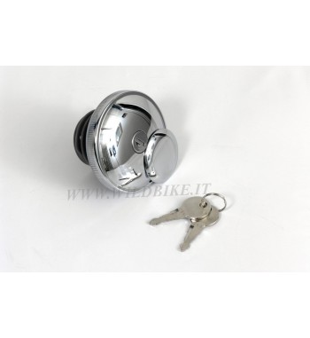 BOUCHON DE RÉSERVOIR CHROMÉ AVEC CLÉ POUR HARLEY DAVIDSON XL SPORTSTER