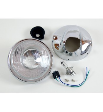 HEADLIGHT SIDE MOUNT CHROME 165 MM. FOR MOTORCYCLES AND HARLEY DAVIDSON