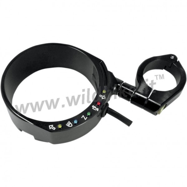 SPEEDO RELOCATION BRACKET BLACK JOKER M. WITH LED HARLEY DAVIDSON XL SPORTSTER '95-'13