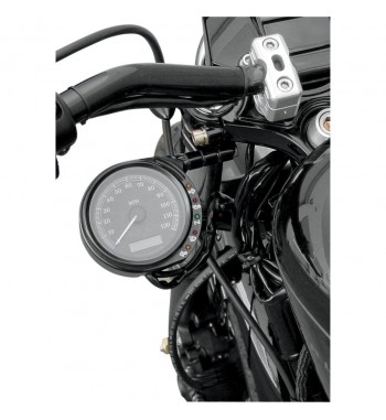 SUPPORTO NERO DI POSIZIONAMENTO CONTACHILOMETRI CON SPIE LED HARLEY DAVIDSON XL SPORTSTER '95-'13