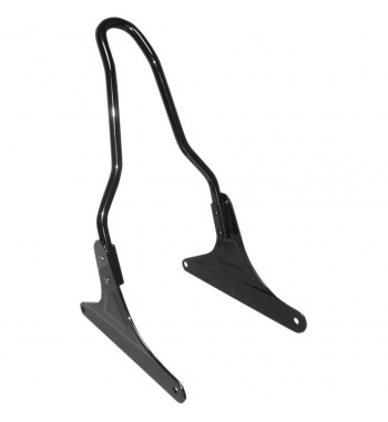 SISSYBAR BACKREST KHROME WERKS TAPERED NOIR HARLEY DAVIDSON XL SPORTSTER  '04-'14